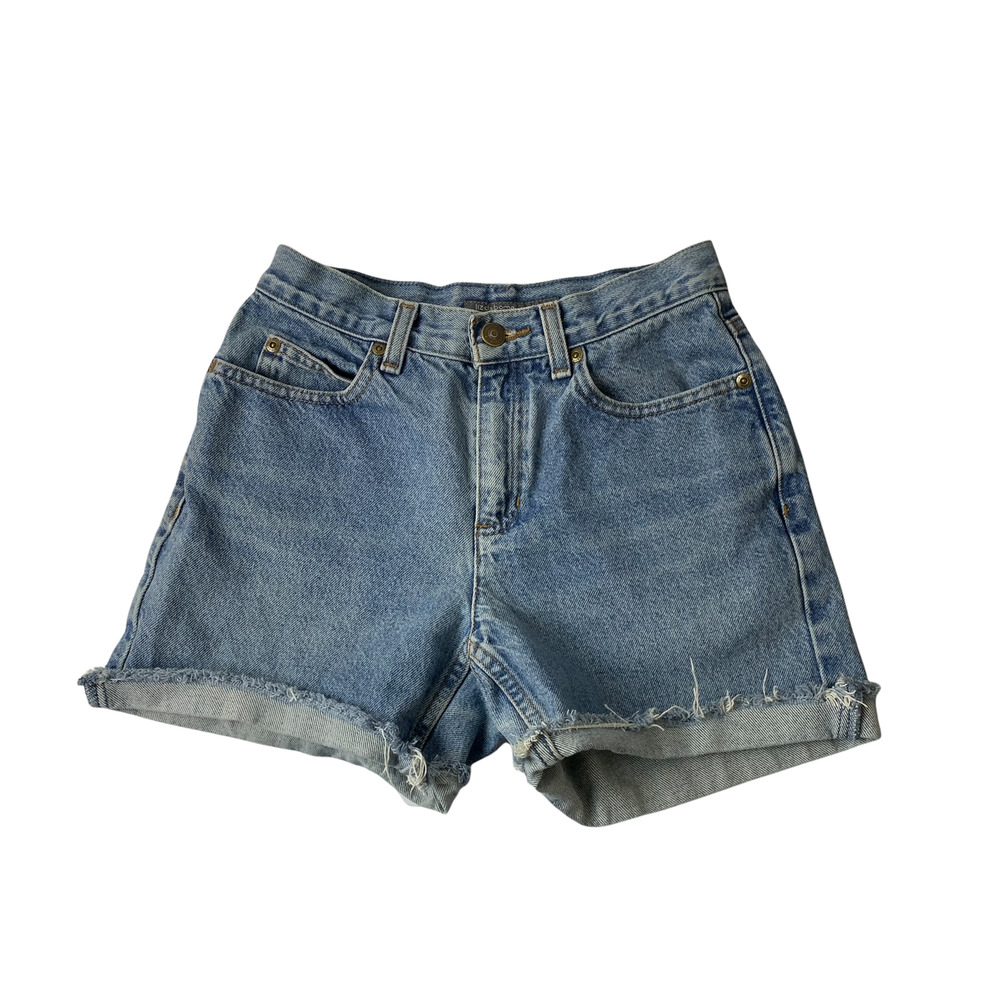 Liz Claiborne Cut-off Shorts Classic Have To Have Size 2 Petite 100% Cotton Blue